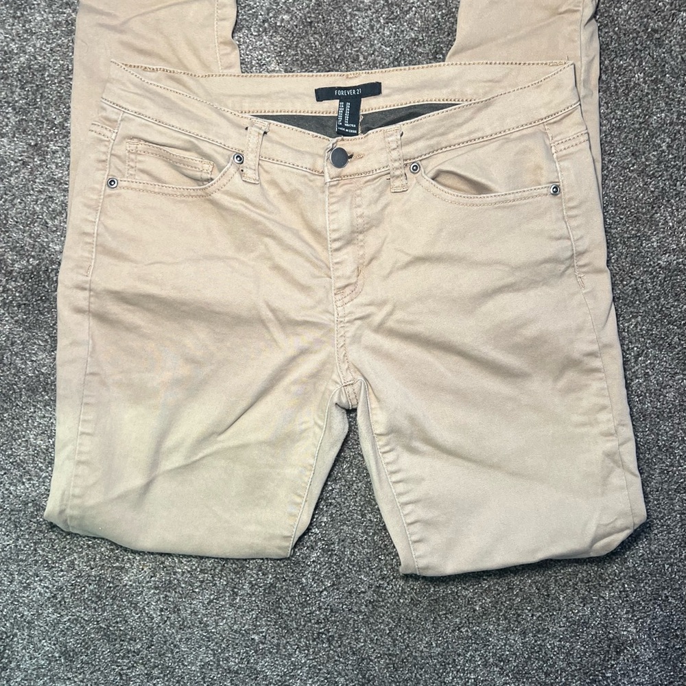 Forever 21 Trendy Tan Jeans